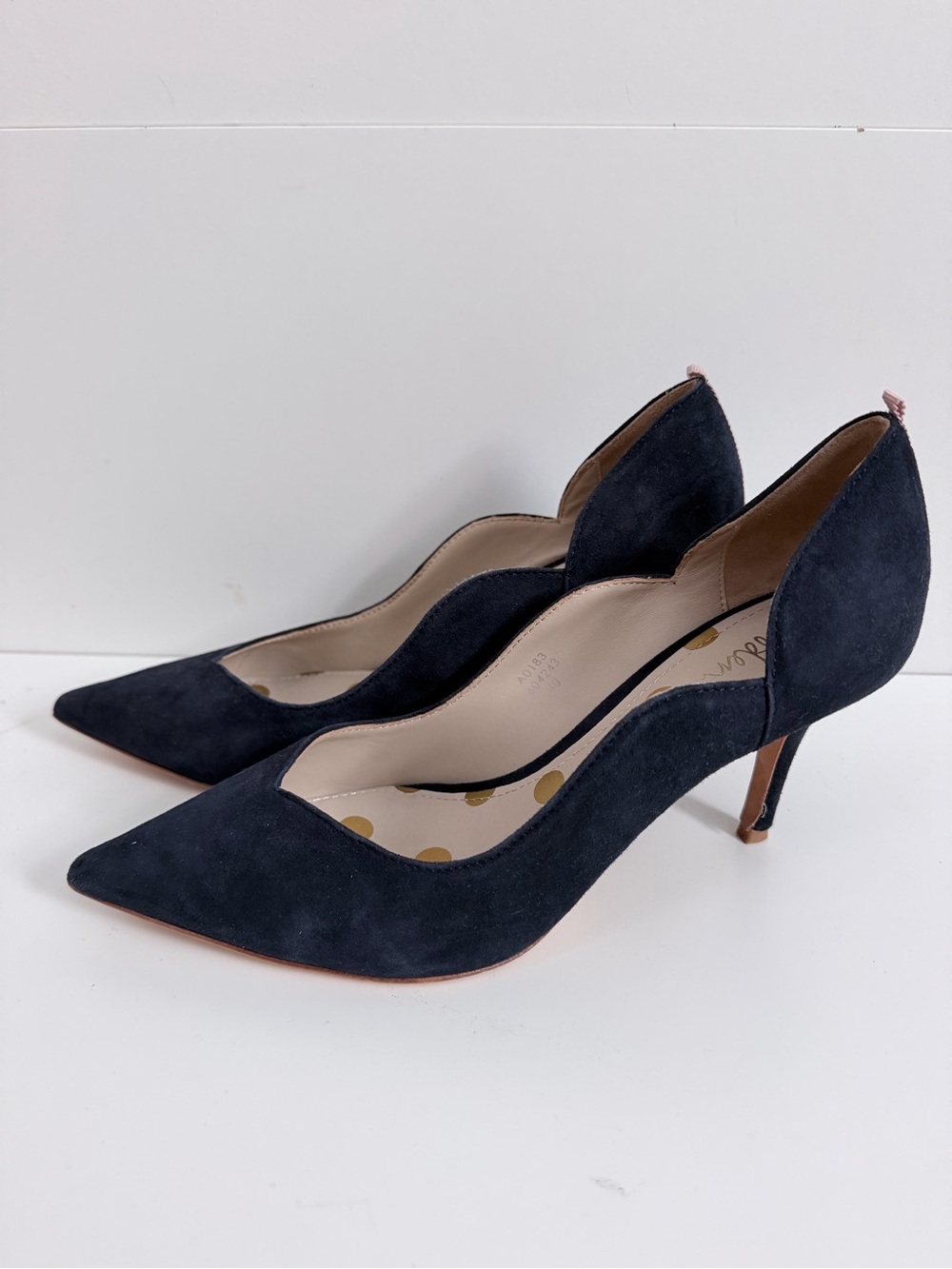 Boden blue suede heels sz 40
